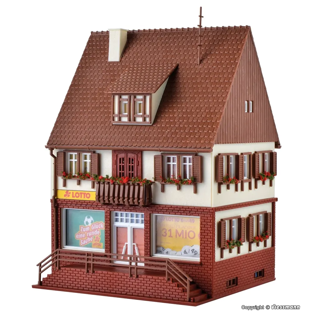 Magasin vente de Loterie type "PMU" - VOLLMER 43803 - HO 1/87