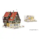 Kit éclairé Café-Bistro aménagé - VOLLMER 43695 - HO 1/87 168x138x155mm