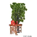 Cabane dans les arbres -  VOLLMER 43601 - HO 1/87 - 90 x 85 x 90 mm