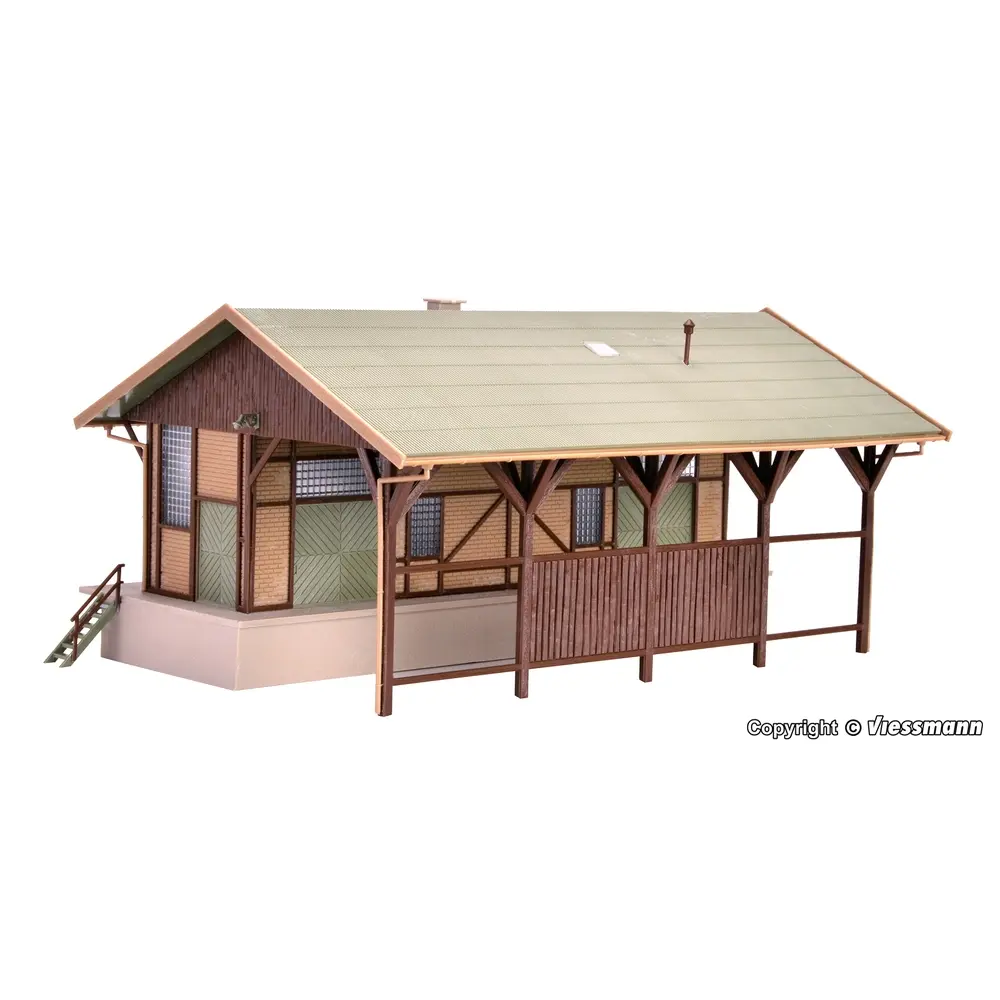 Hangar à marchandises - Vollmer 45700 - HO 1/87 - 260 x 160 x 110 mm
