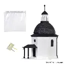 Chapelle commémorative Silent Night - Eclairage LED et neige artificielle - Vollmer 43570 - Z 1/220