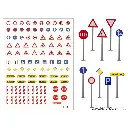 Coffret déco Panneaux de signalisation - Vollmer 45160 - HO 1/87
