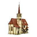 Église du village de Ditzingen - Vollmer 47736 - N 1/160