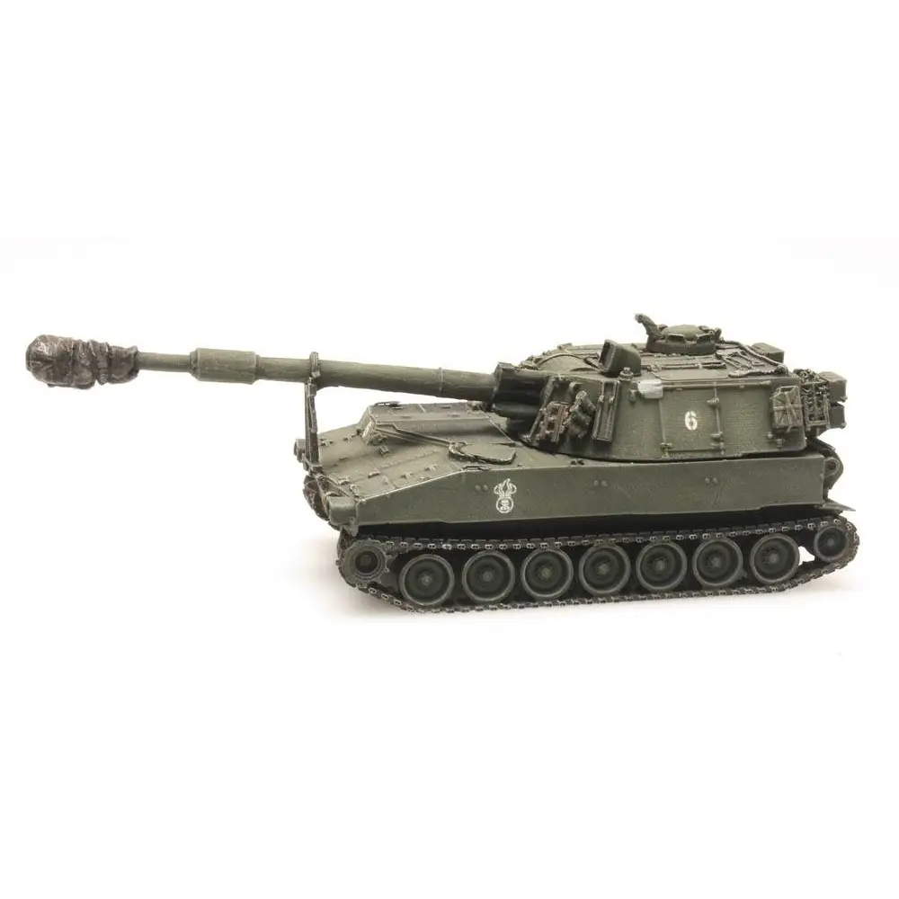 Chargement de Train M109 A2 - Armée Suisse - Artitec 6870155 - HO 1/87