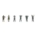Prisonniers de guerre de la Wehrmacht + gardes américains - Artitec 5870054 - HO 1/87