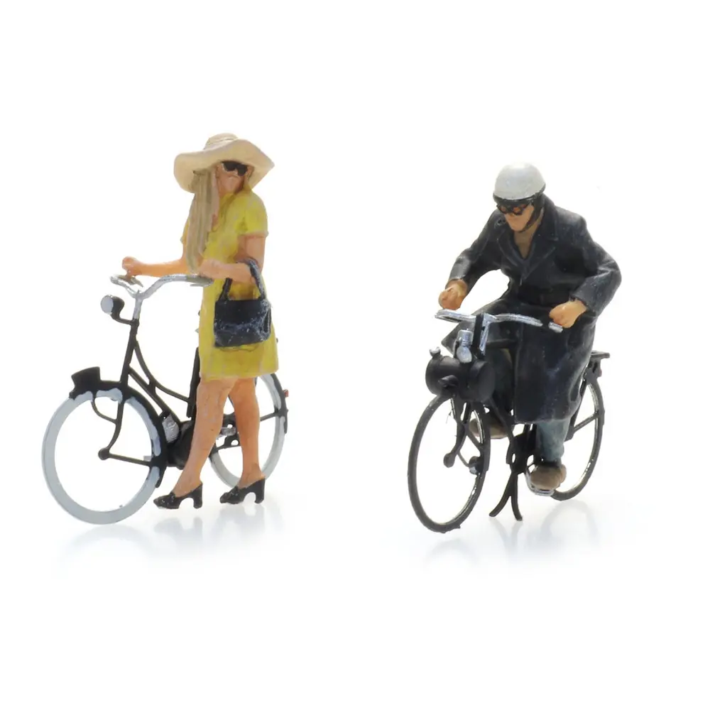 2 pilotes Solex et Mobylette - Artitec 5870017 - HO 1/87