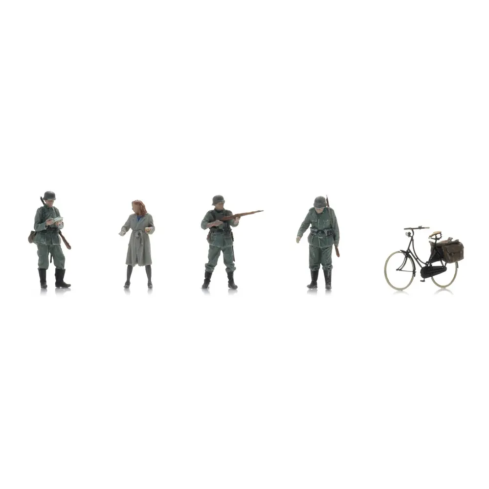 Checkpoint et femme à vélo - Artitec 5870064 - HO 1/87