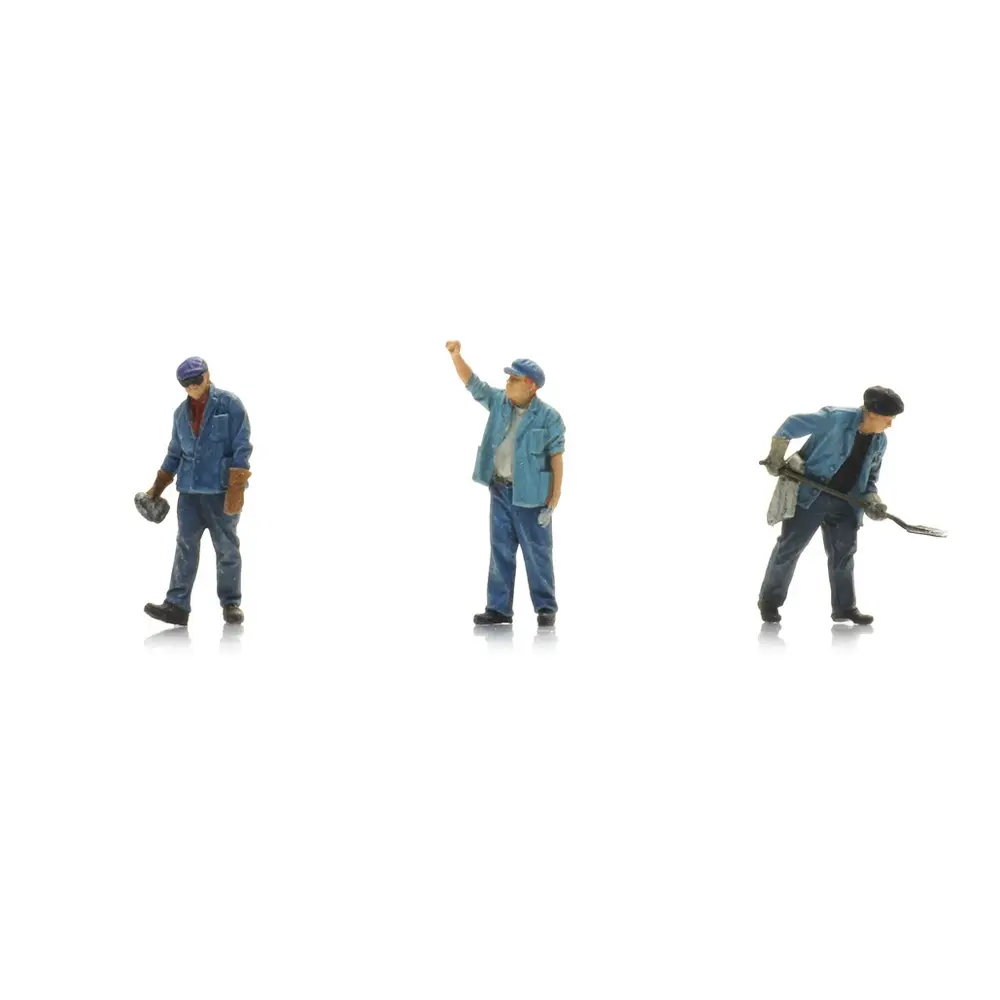 Personnel ferroviaire - 3 figurines - Artitec 5870087 - HO 1/87