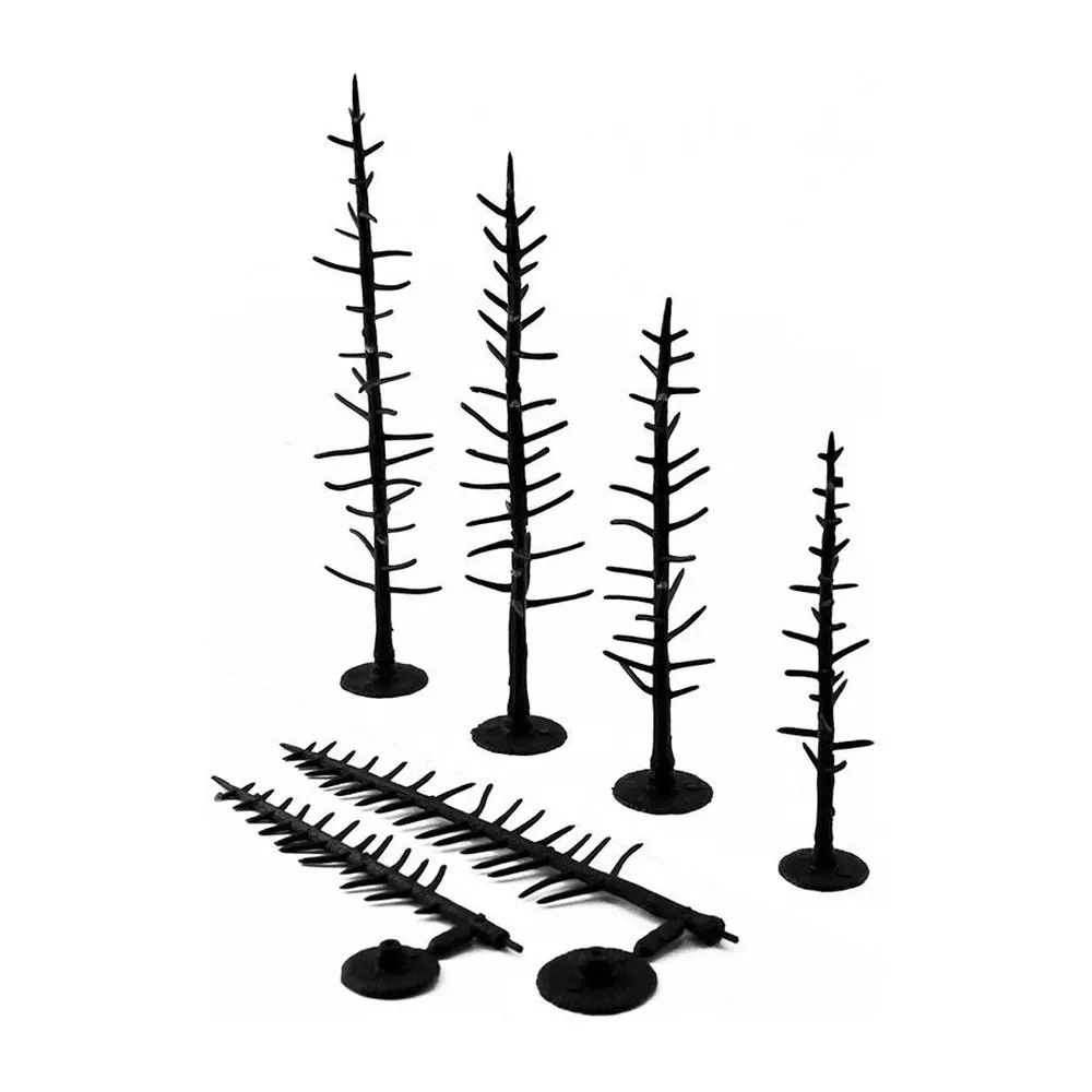 Lot de 44 armatures de pins WOODLAND SCENICS TR1125 - HO 1/87 - 101-152mm