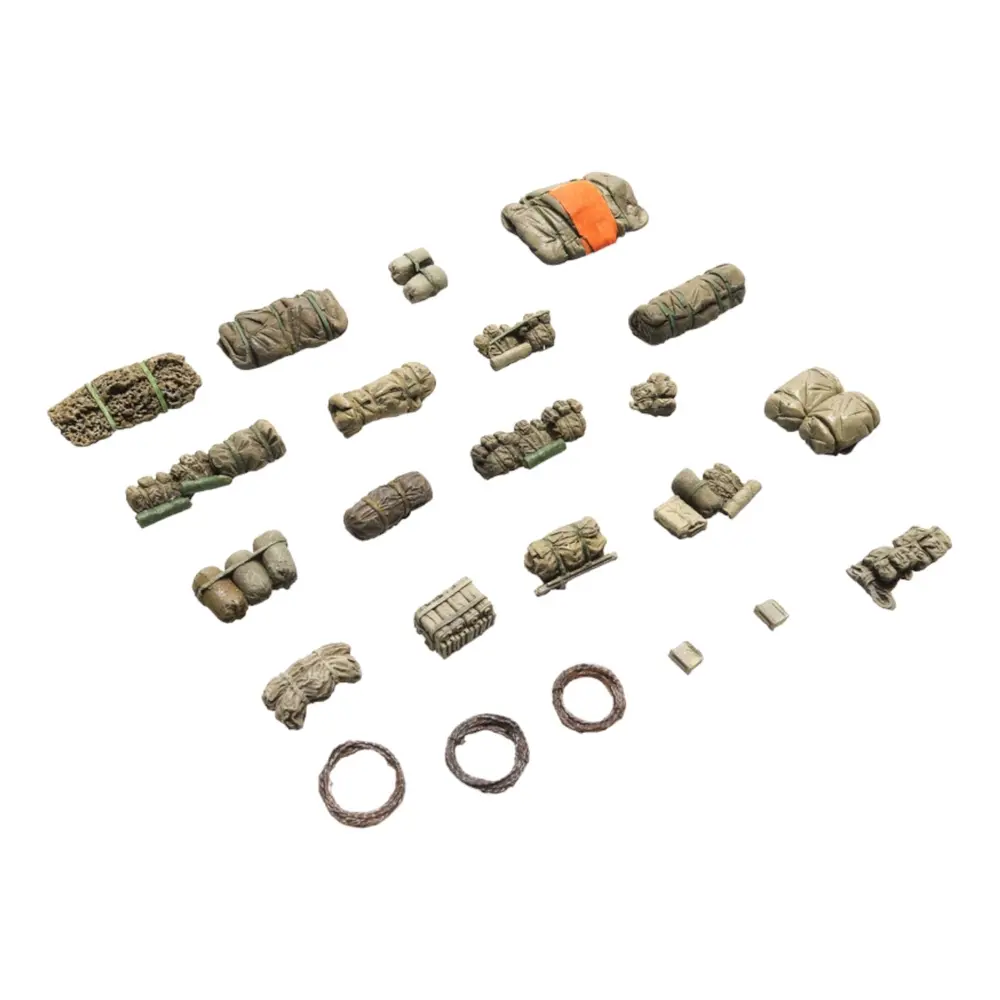 Ensemble de rangements de l'armée américaine (US) moderne - ARTITEC 6870558 - HO 1/87 - Camouflage désert