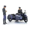 Moto de la police du Reich avec 2 figurines - Artitec 10.422 - HO 1/87