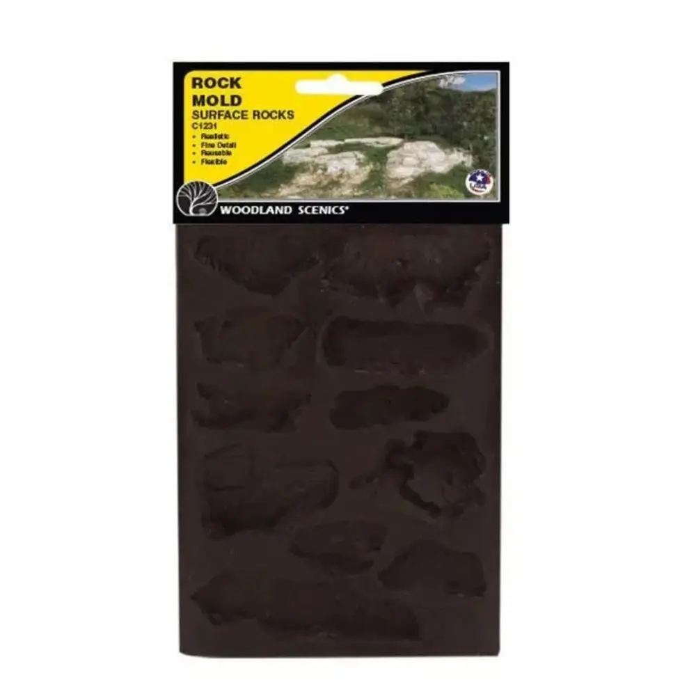 Moule flexible pour rochers Woodland Scenics C1231 - Toutes échelles