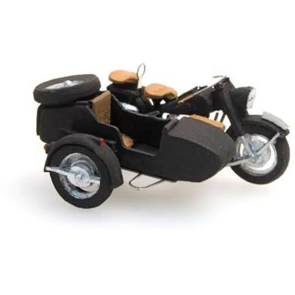 Moto BMW R75 + Sidecar version civile