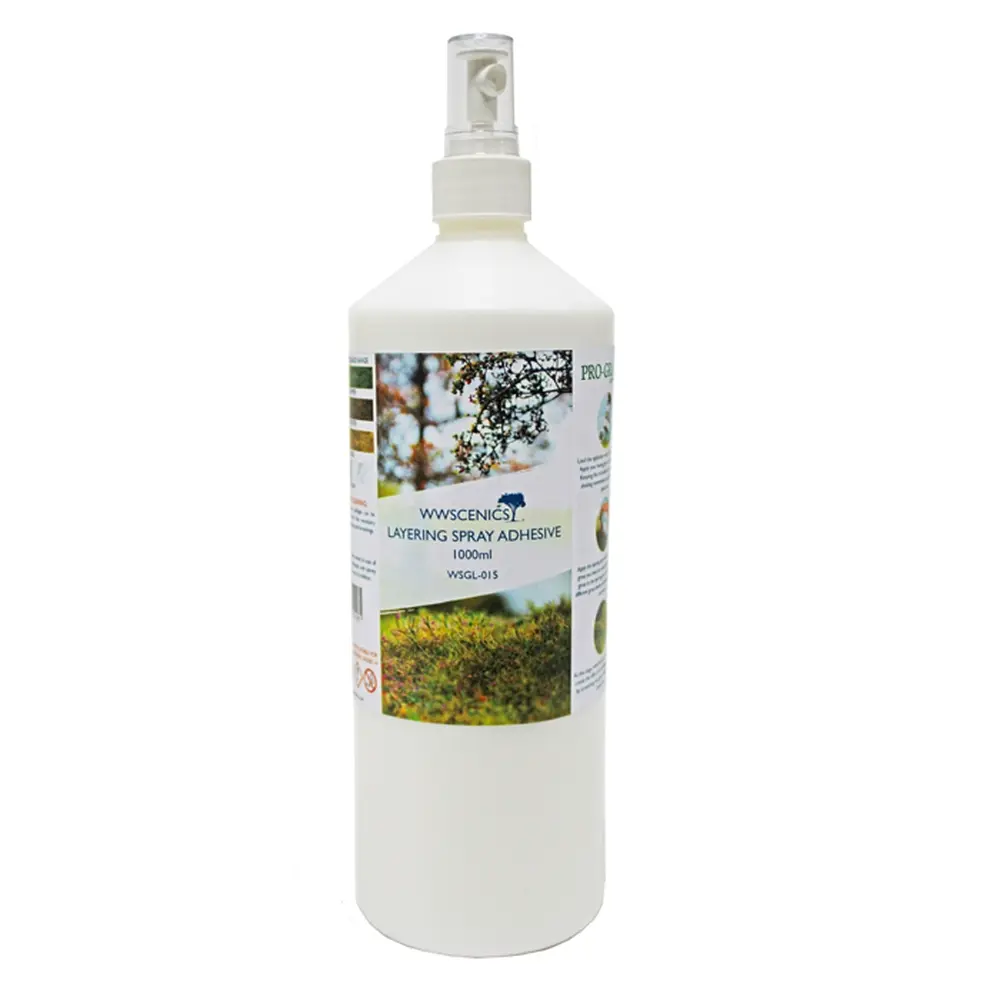 Spray Adhésif pour superposition d'herbe statique - WWSCENICS WSGL-015 - 1000 ml