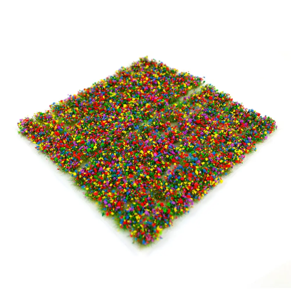 Touffes d'herbes statique autocollantes "fleurs mixtes" 6 mm - WWSCENICS SGTMIX06 - lot de 100