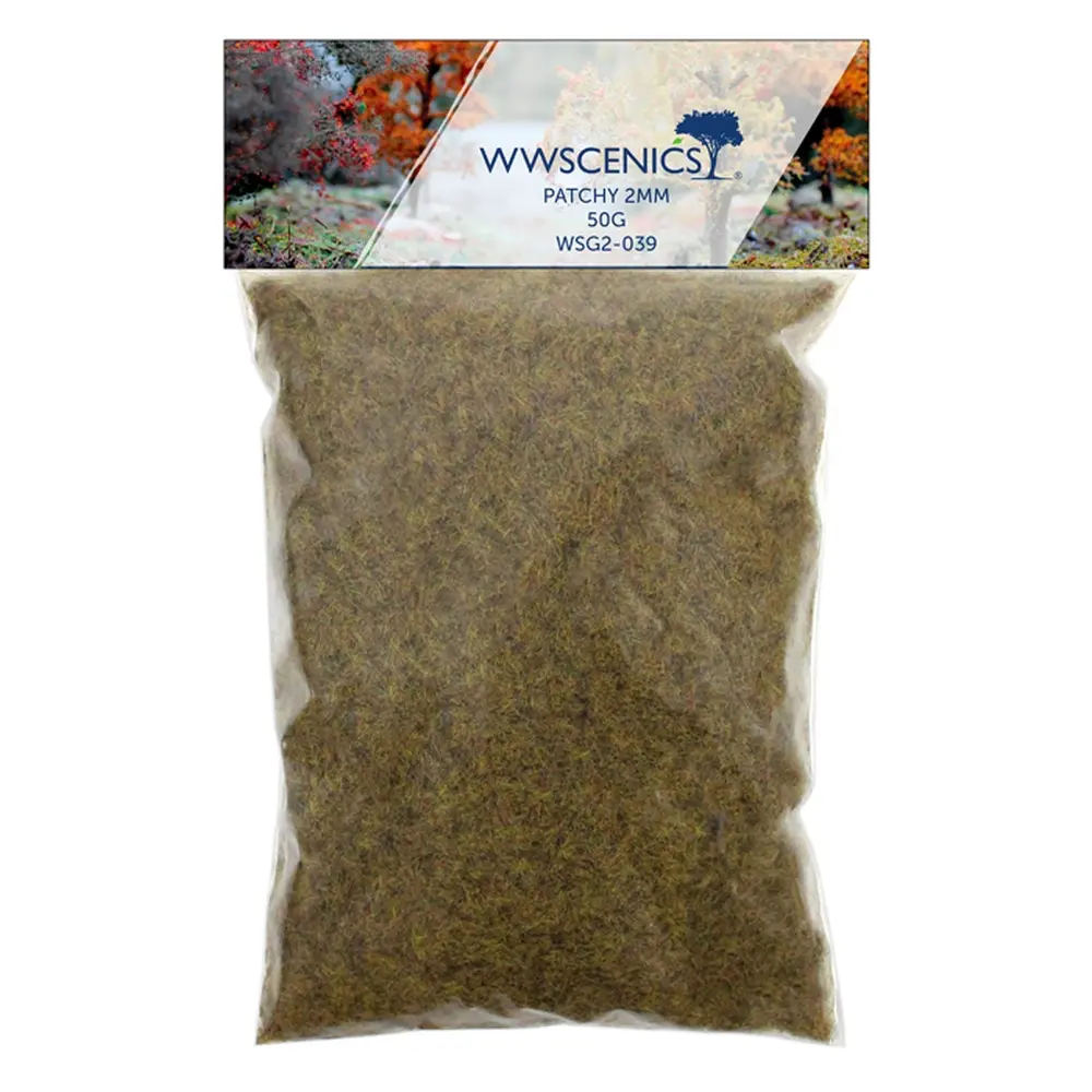 Herbe statique "Patchy"  2 mm - WWSCENICS WSG2-039 - 50 g