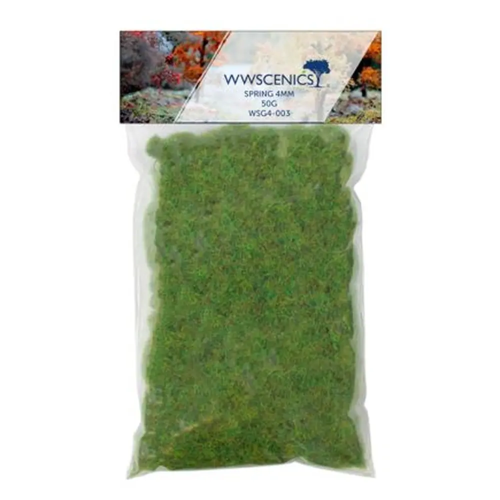 Fibres herbe de printemps - WWScenics WSG4-003 - 4mm - 50g