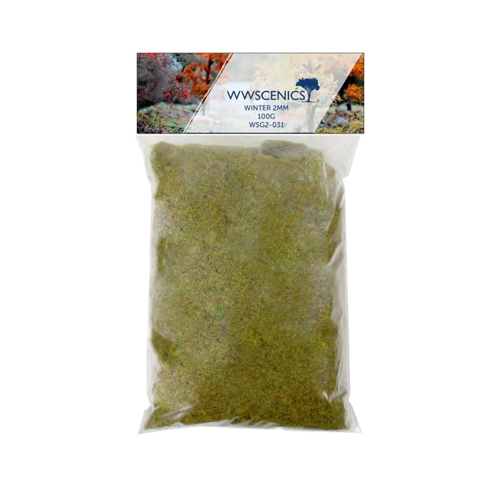 Herbe statique "Hiver" 2 mm - WWSCENICS WSG2-031 - 100g