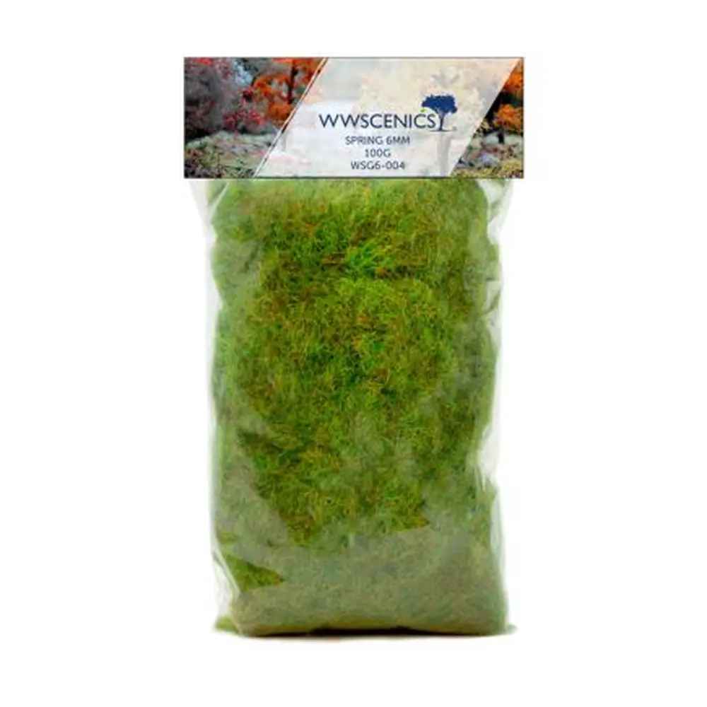 Fibres herbe de printemps - WWScenics WSG6-004 - 6 mm - 100 g