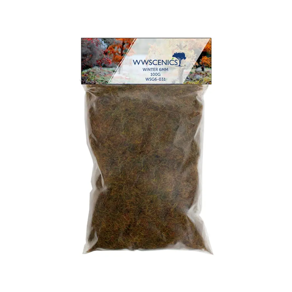 Herbe statique "Hiver" 6 mm - WWSCENICS WSG6-031 - 100g
