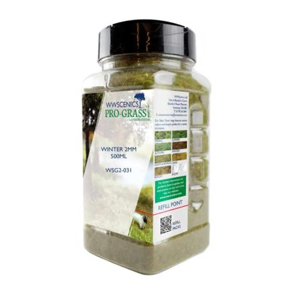 Fibres herbe d'hiver - WWScenics WSG2-035 - 2 mm - 500 mL