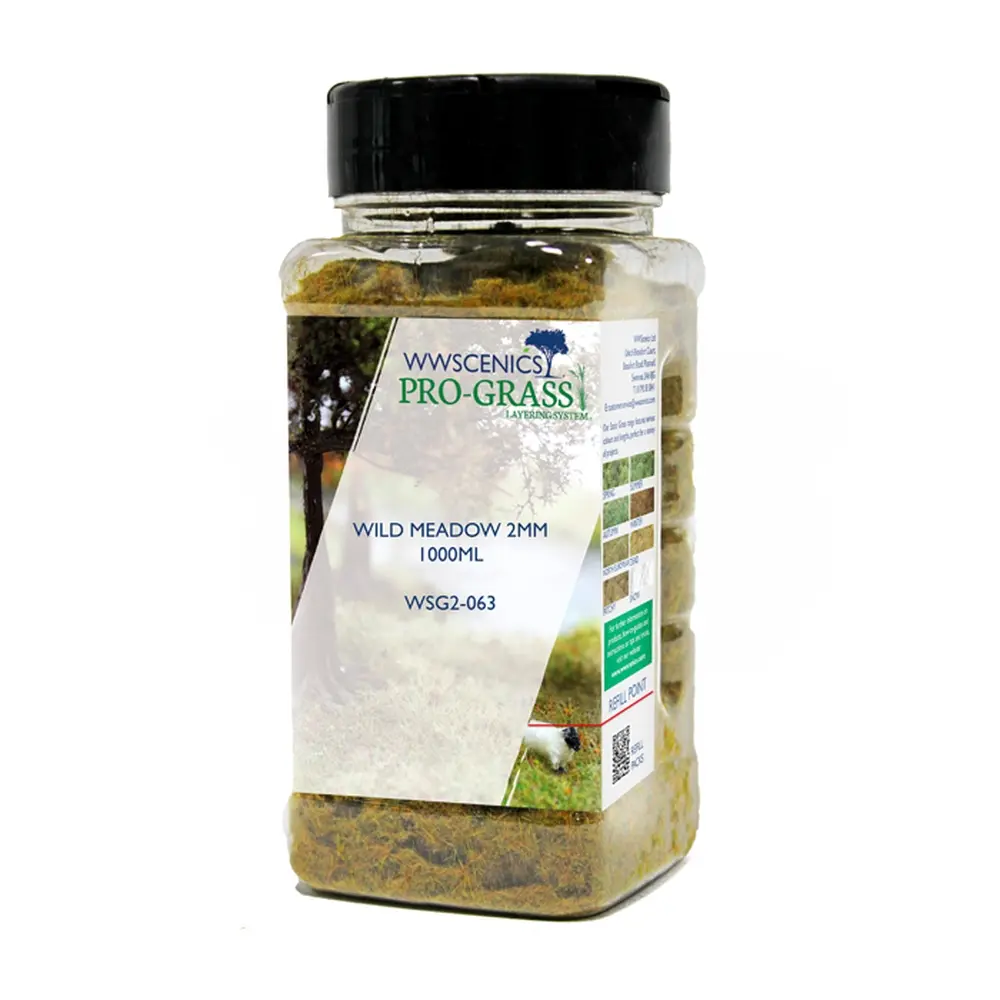 Herbe statique "prairie sauvage" 2 mm - WWSCENICS WSG2-063 - 1000 ml