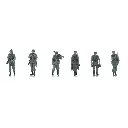 Infanterie de la Wehrmacht en marche vers la ligne de front, lot de 6 - Artitec 5870062 - HO 1/87