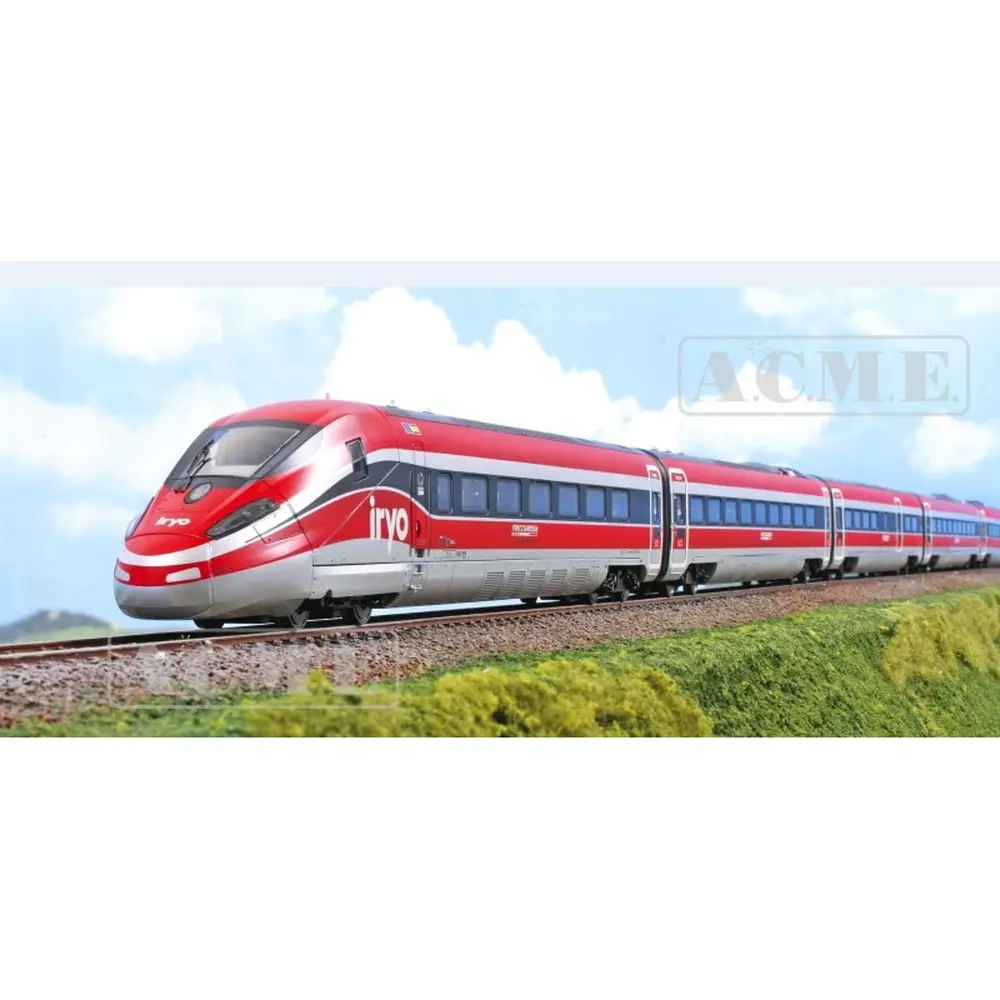 Coffret de 8 voitures Frecciarossa 1000 "Iryo" Madrid-Barcelone - Acme 70207 - HO 1/87 - Ep VI - Analogique - 2R