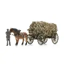 Chariot de récolte de foin + figurine - Artitec 387.619 - HO 1/87 