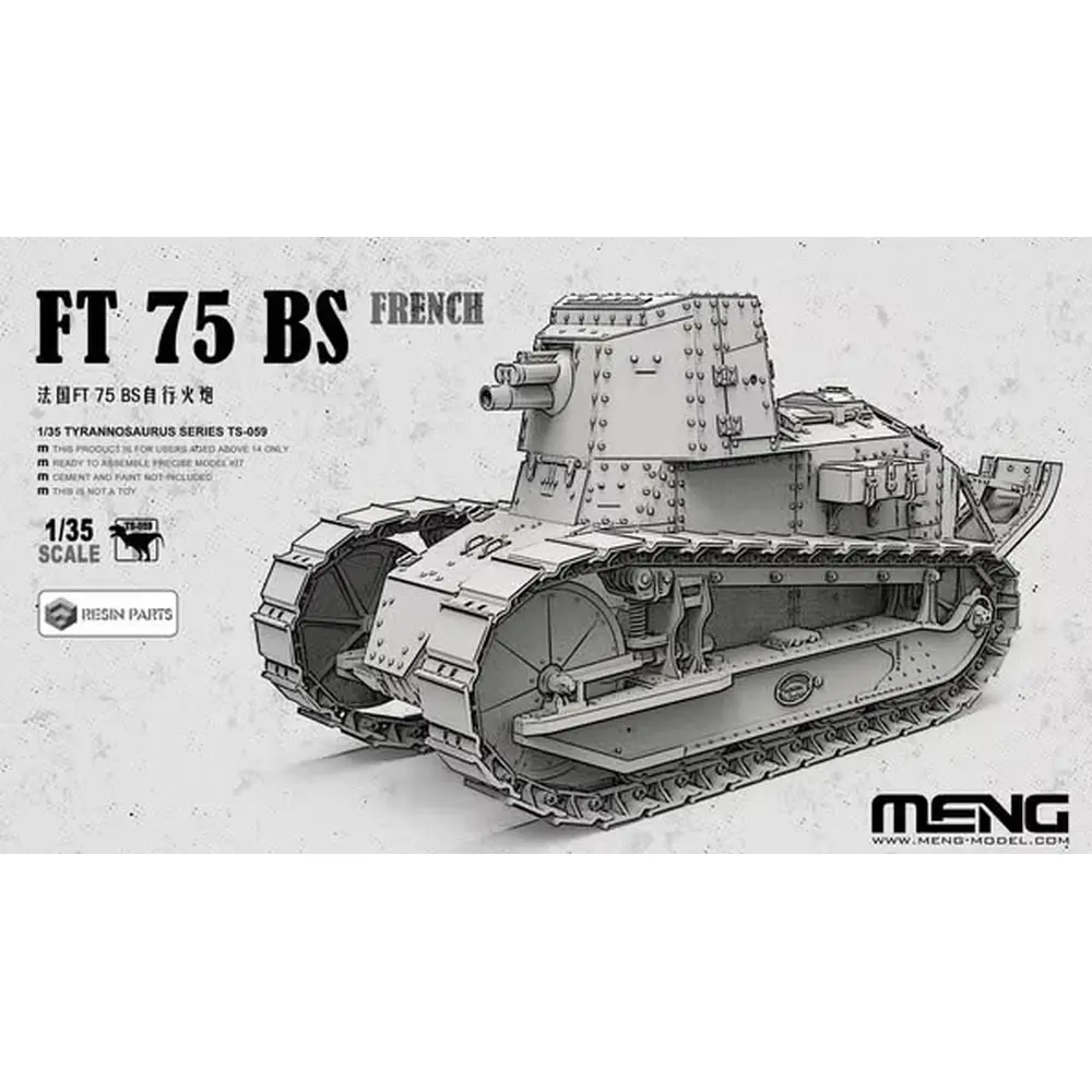 Char FT 75 BS français - Meng TS-059 - 1/35