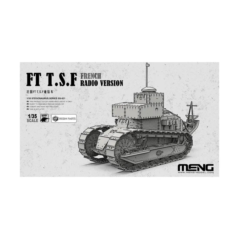 Char version radio française et TSF - Meng SS-021 - 1/35