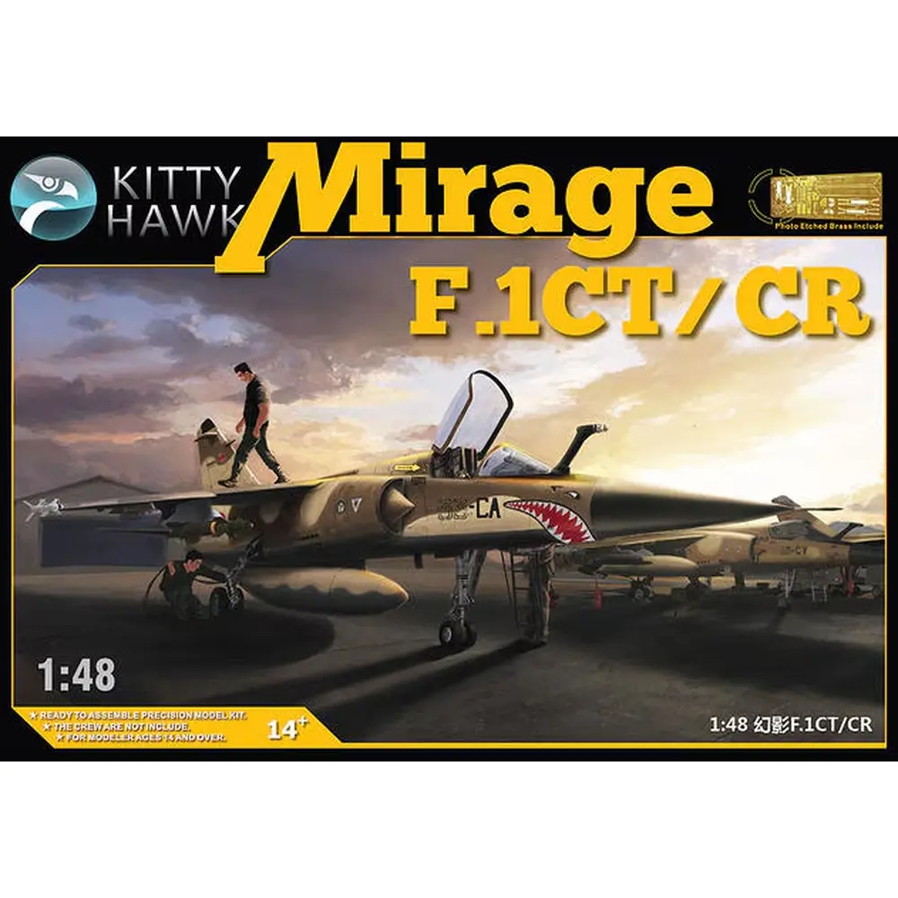 Avion de chasse Mirage F.1CT/CR - Kitty Hawk KH80111 - 1/48