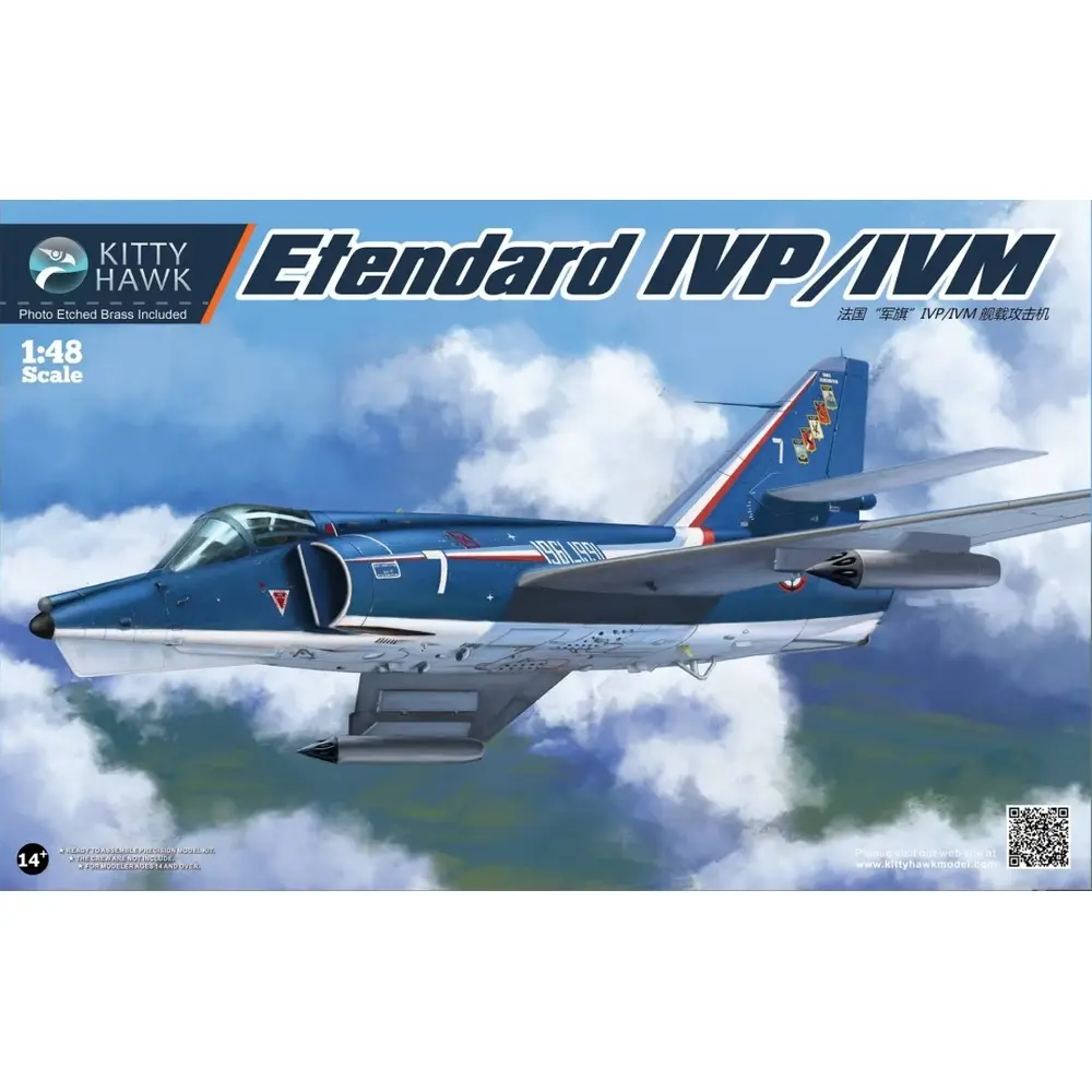 Avion de chasse Etendard IVP/IVM - Kitty Hawk KH80137 - 1/48