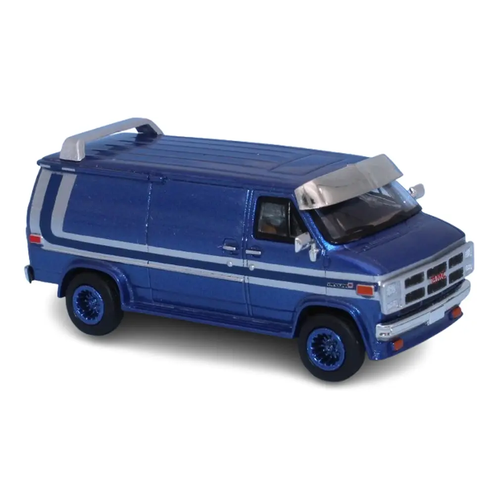 GMC Vandura, bleu métallisé, 1983 - Brekina 18253 - HO 1/87