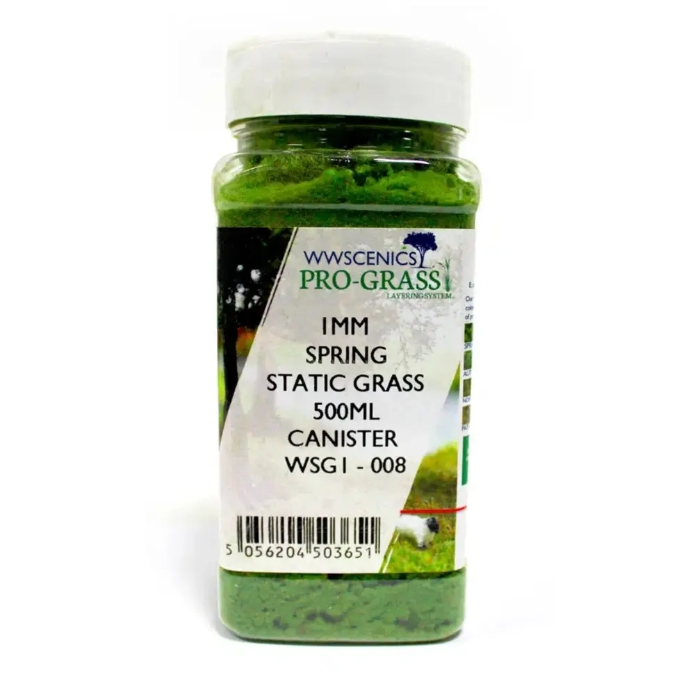 Bidon Gazon statique 1 mm Printemps 500 ml - wwscenics WSG1008