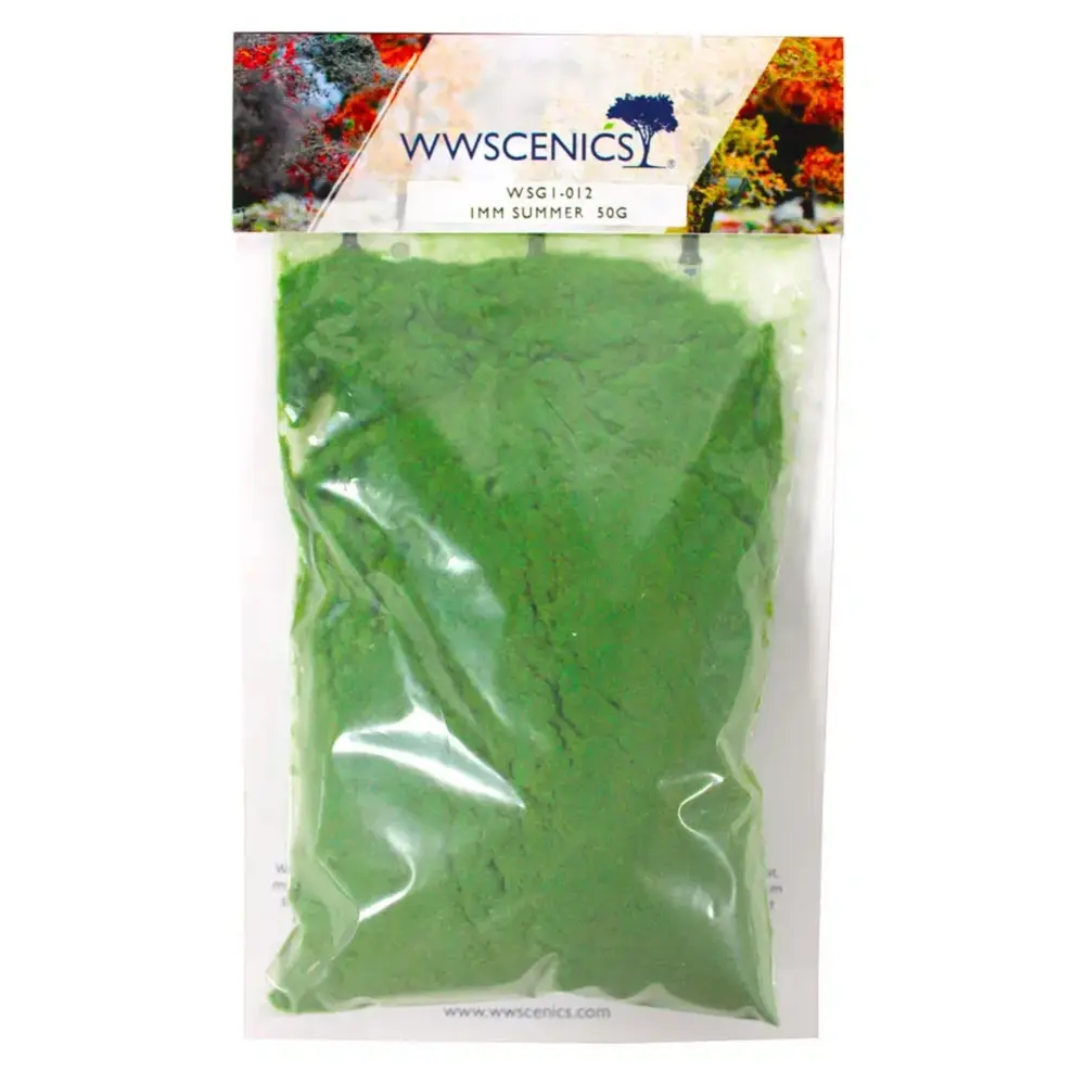 Gazon statique 1 mm Été 50 g - wwscenics WSG1012