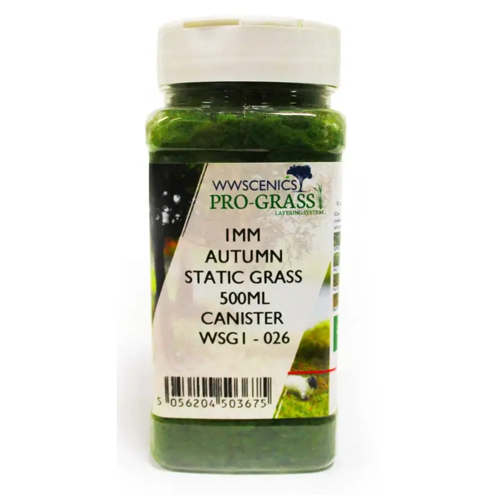 Bidon Herbe statique 1 mm Automne 500 ml - wwscenics WSG1026
