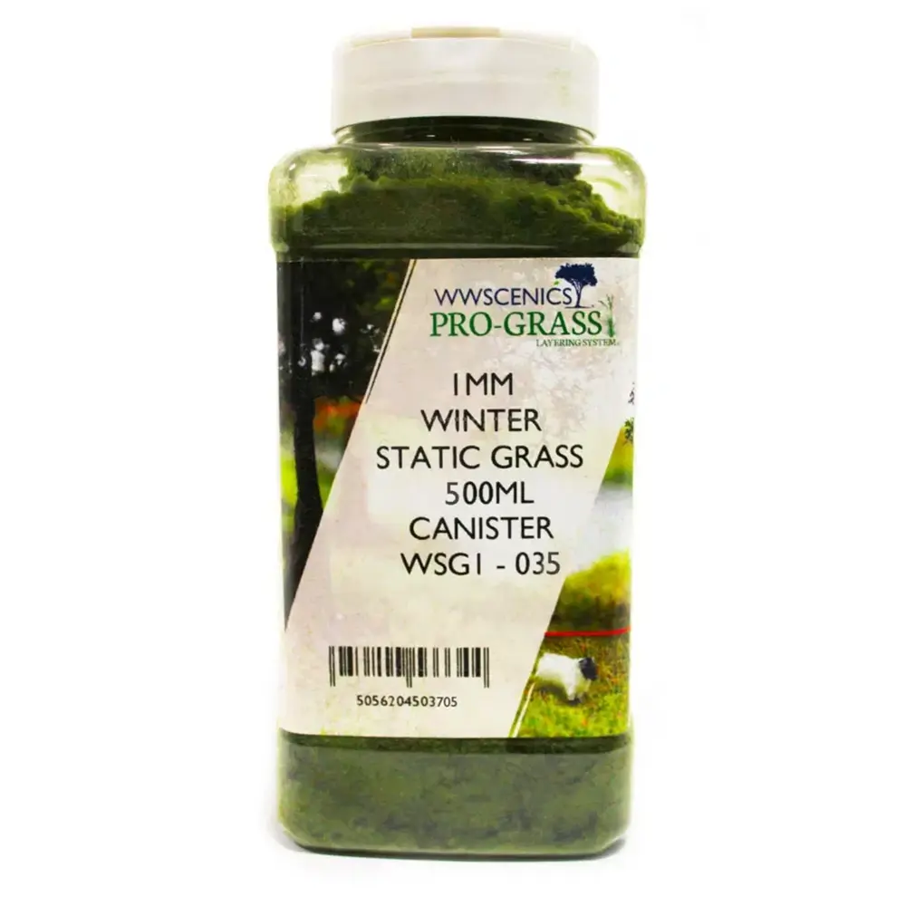 Bidon Gazon statique 1 mm Hiver 500 ml - wwscenics WSG1035