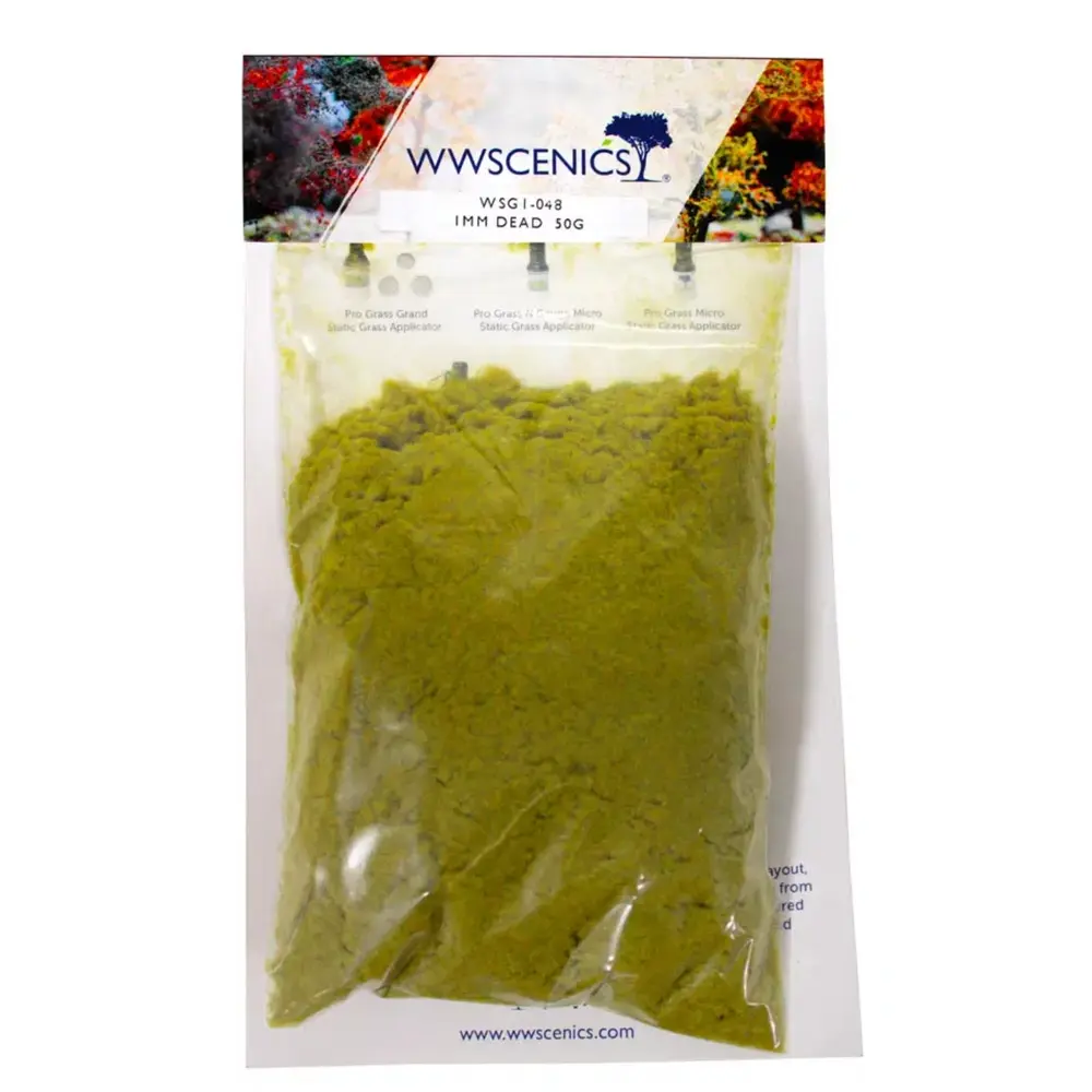 Herbe statique morte 1 mm, 50 g - wwscenics WSG1048