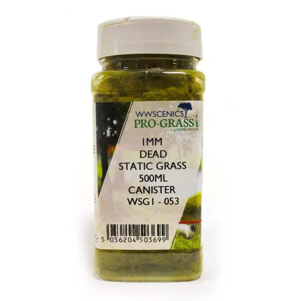 Bidon Herbe statique morte 1 mm, 500 ml - wwscenics WSG1053