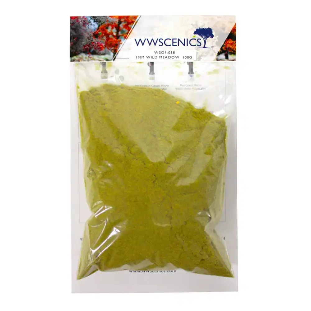 Herbe statique 1 mm Prairie sauvage 100 g - WWScenics WSG1058