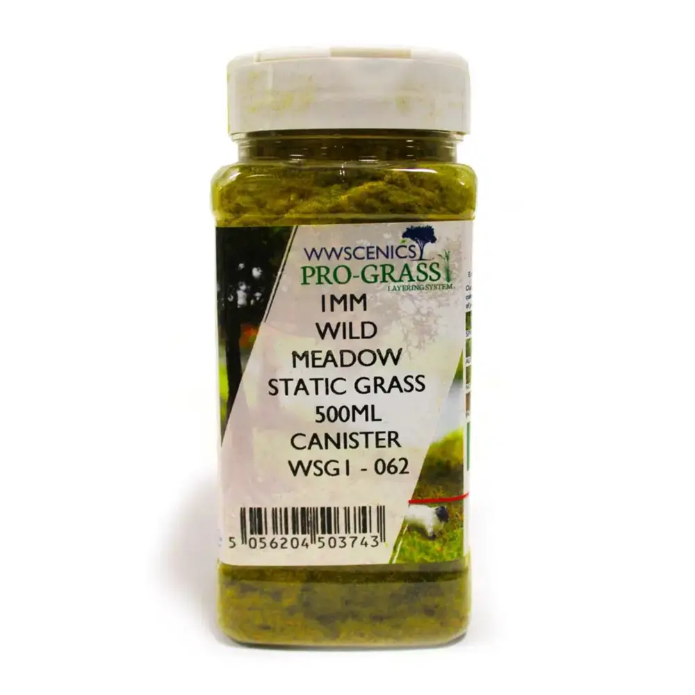 Bidon d'herbe statique 1 mm Wild Meadow 500 ml - wwscenics WSG1062