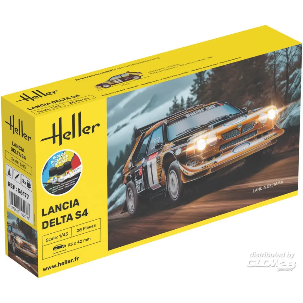 KIT DE DÉMARRAGE Lancia Delta S4 - Heller 56177 - 1/43