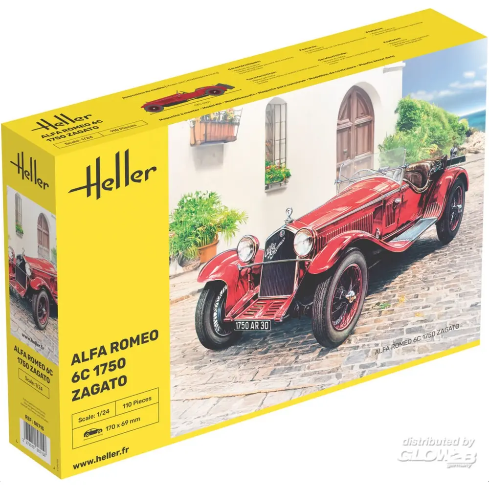 Alfa Romeo 6C 1750 Zagato - Heller 80715 - 1/24 