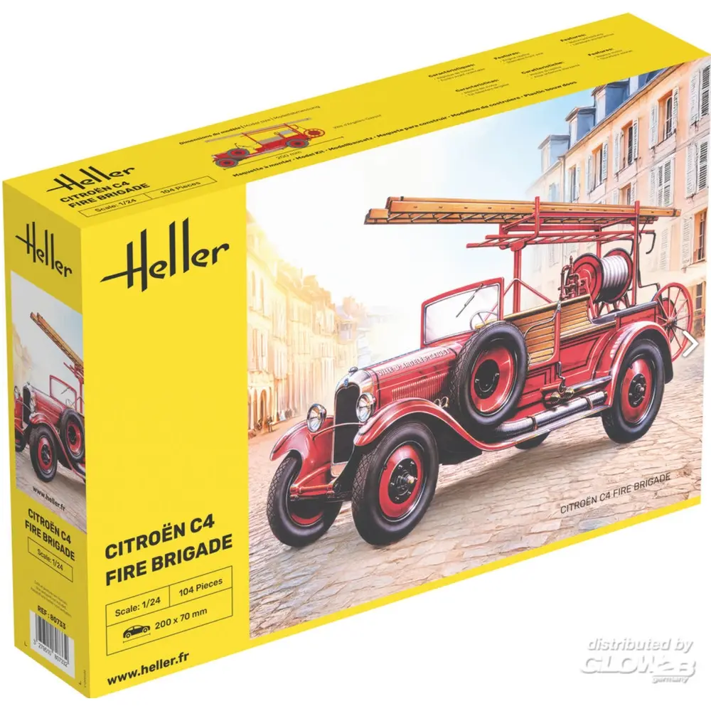Citroen C4 Fire Brigade - Heller 80733 - 1/24 