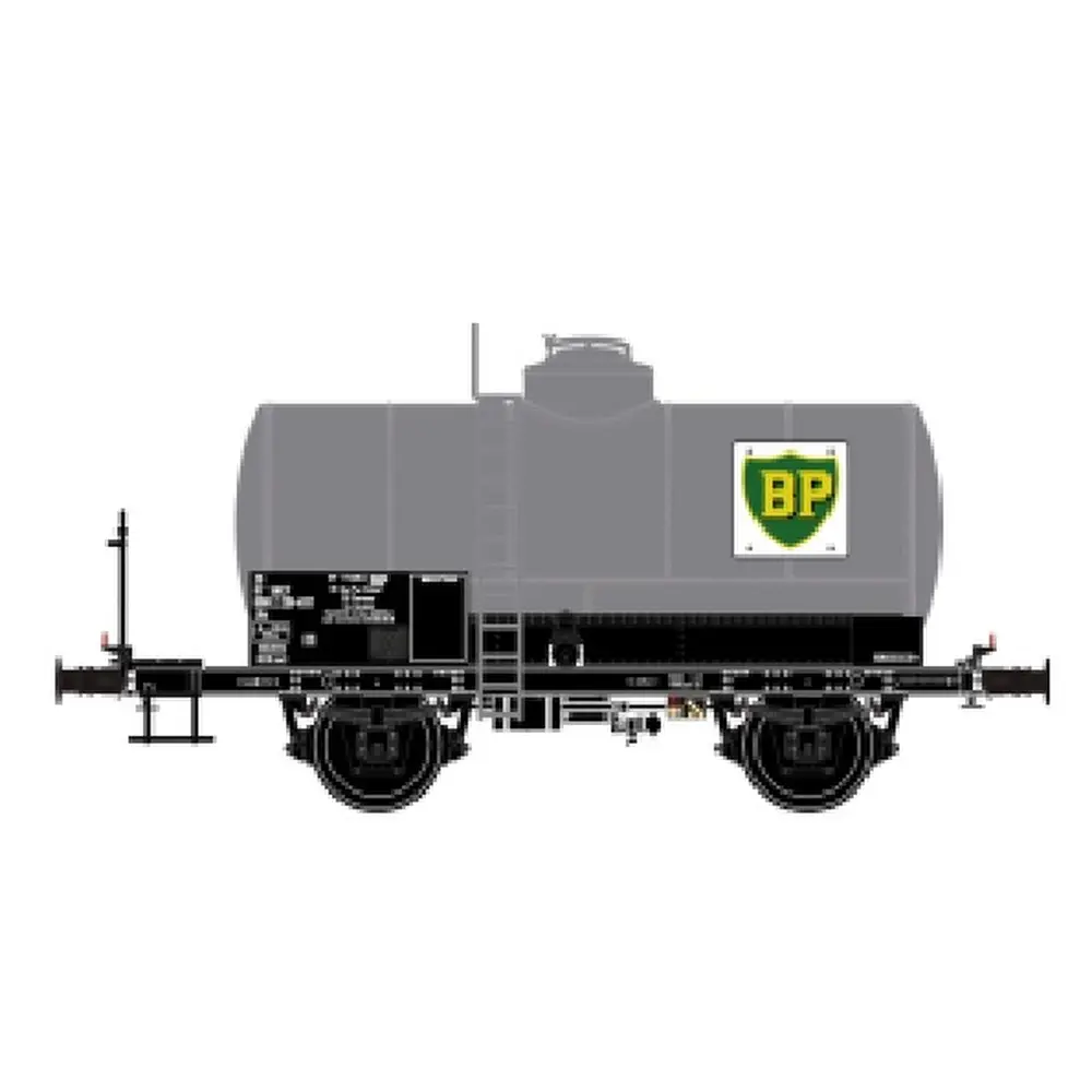 Wagon citerne OCEM à passerelle gris BP - LS Models 30453 - HO 1/87 - SNCF - Ep IVa - 2R