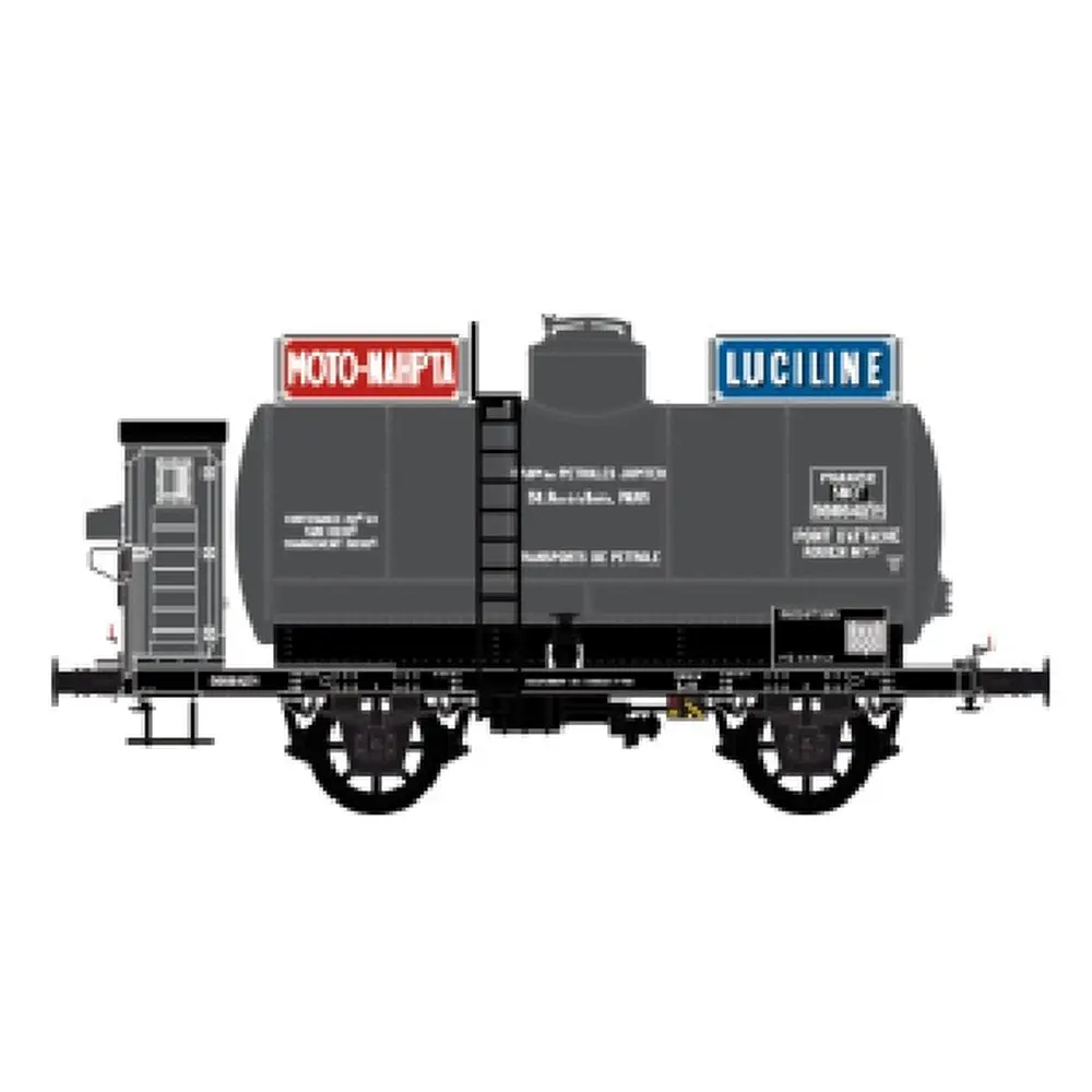 Wagon citerne OCEM à guérite gris MOTO-NAHPTA LUCILINE - LS Models 30456 - HO 1/87 - SNCF - Ep IIIa - 2R