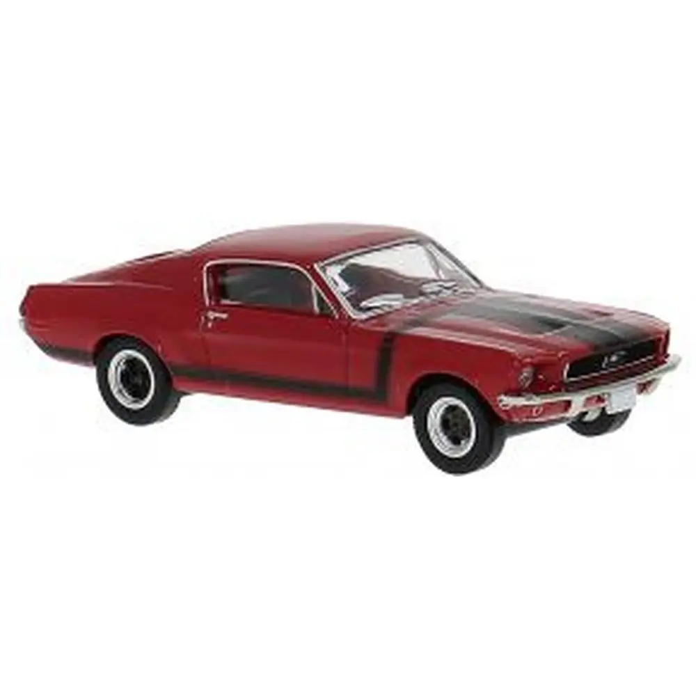Ford Mustang Fastback, rouge et noir, 1968 - Brekina 19612 - HO 1/87
