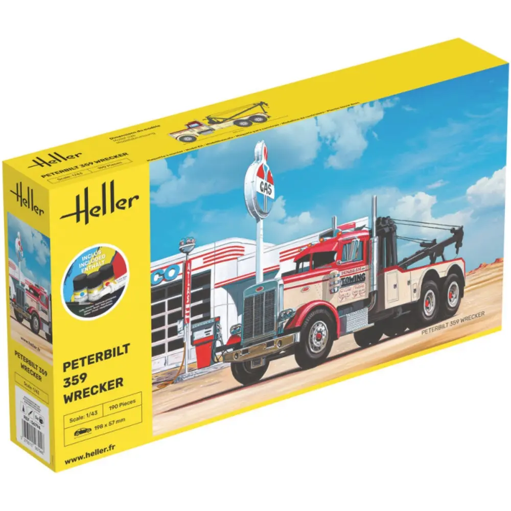 STARTER KIT Peterbilt 359 Wrecker - Heller 56794 - 1/43