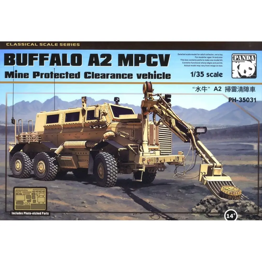 Buffalo A2 MPCV Véhicule de déminage protégé - Panda PH35031 - 1/35 